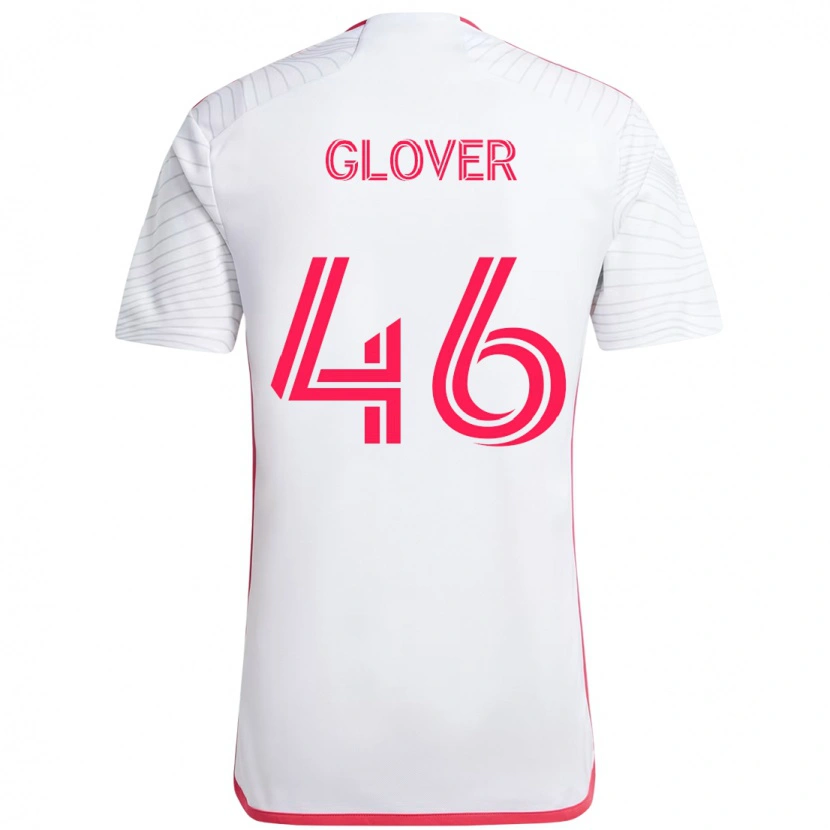 Danxen Kobiety Caden Glover #46 Biały Magenta Wyjazdowa Koszulka 2025/26 Koszulki Klubowe