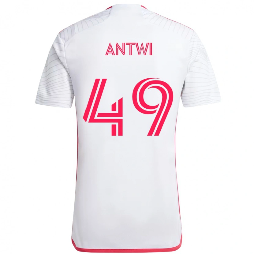 Danxen Kobiety Seth Antwi #49 Biały Magenta Wyjazdowa Koszulka 2025/26 Koszulki Klubowe