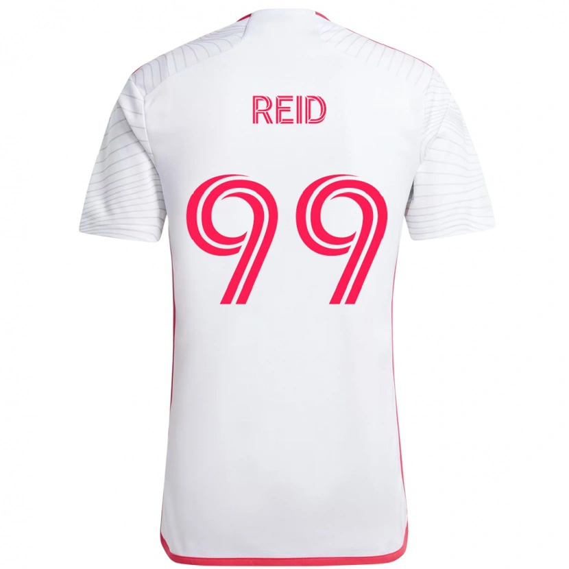 Danxen Kobiety Jayden Reid #99 Biały Magenta Wyjazdowa Koszulka 2025/26 Koszulki Klubowe
