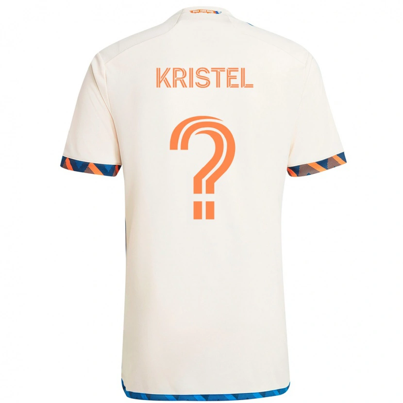 Danxen Kobiety Brandon Kristel #0 Ciemnoniebieski Pomarańczowy Wyjazdowa Koszulka 2025/26 Koszulki Klubowe