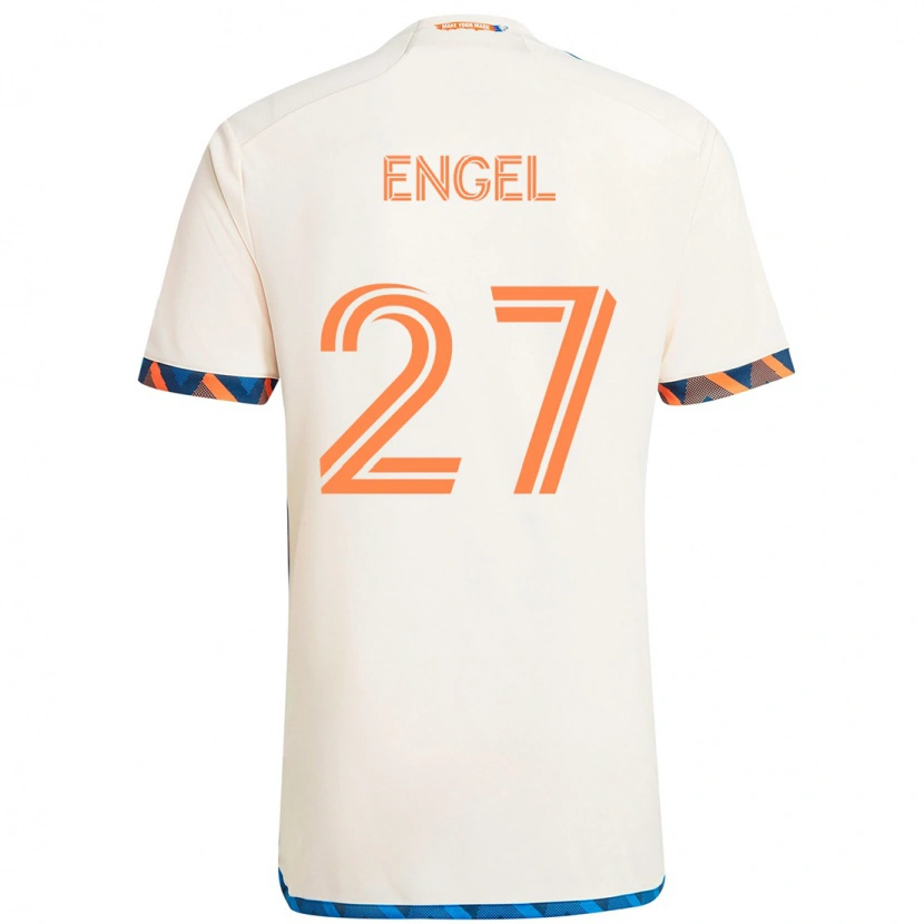 Danxen Kobiety Lukas Engel #27 Ciemnoniebieski Pomarańczowy Wyjazdowa Koszulka 2025/26 Koszulki Klubowe