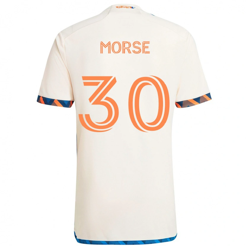 Danxen Kobiety Hunter Morse #30 Ciemnoniebieski Pomarańczowy Wyjazdowa Koszulka 2025/26 Koszulki Klubowe