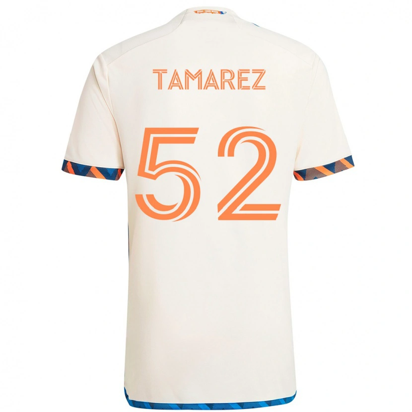 Danxen Kobiety Lucas Tamarez #52 Ciemnoniebieski Pomarańczowy Wyjazdowa Koszulka 2025/26 Koszulki Klubowe