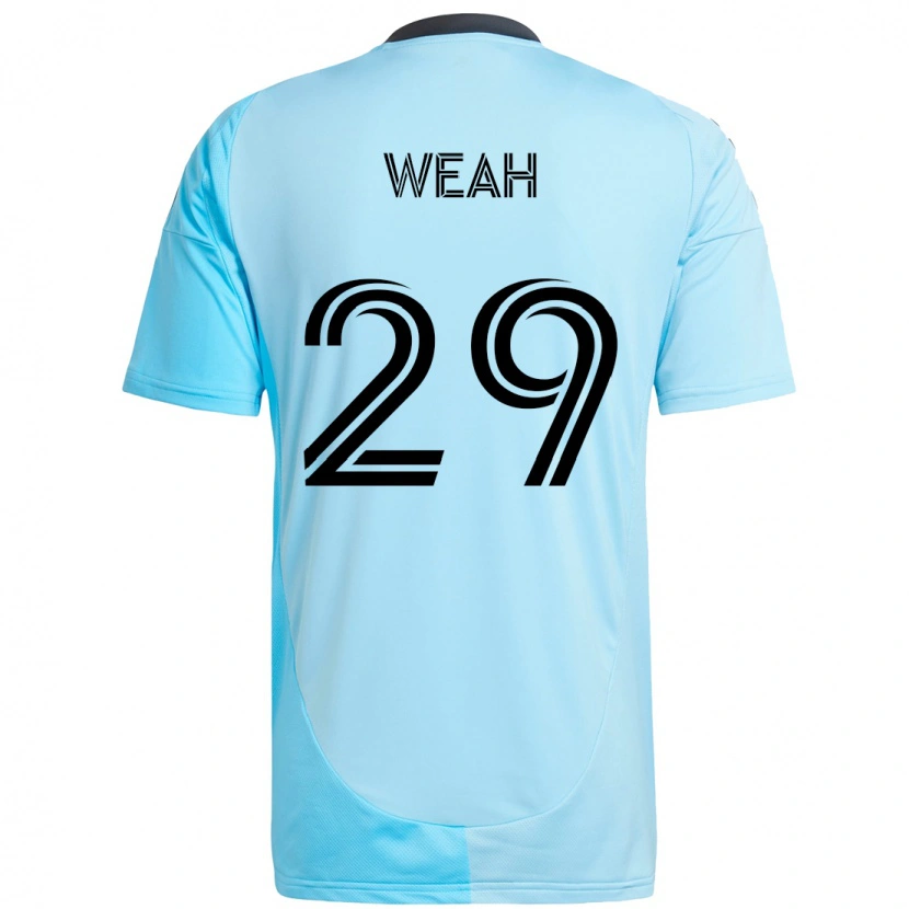 Danxen Kobiety Patrick Weah #29 Czarny Niebieski Wyjazdowa Koszulka 2025/26 Koszulki Klubowe