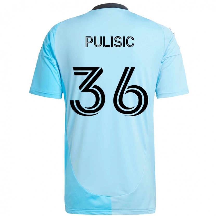 Danxen Kobiety Will Pulisic #36 Czarny Niebieski Wyjazdowa Koszulka 2025/26 Koszulki Klubowe