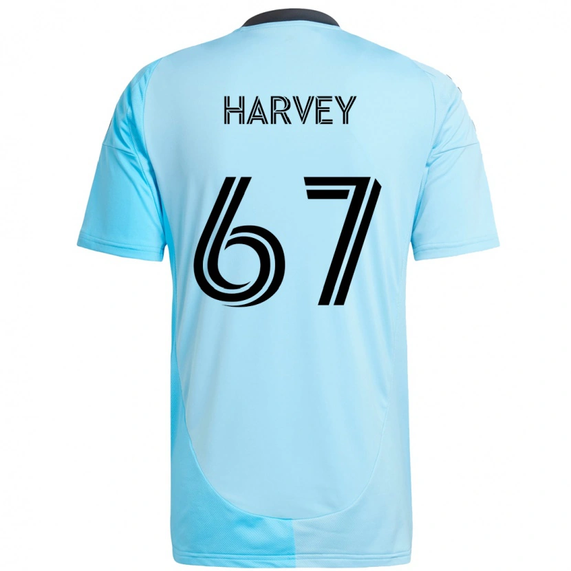 Danxen Kobiety Carlos Harvey #67 Czarny Niebieski Wyjazdowa Koszulka 2025/26 Koszulki Klubowe