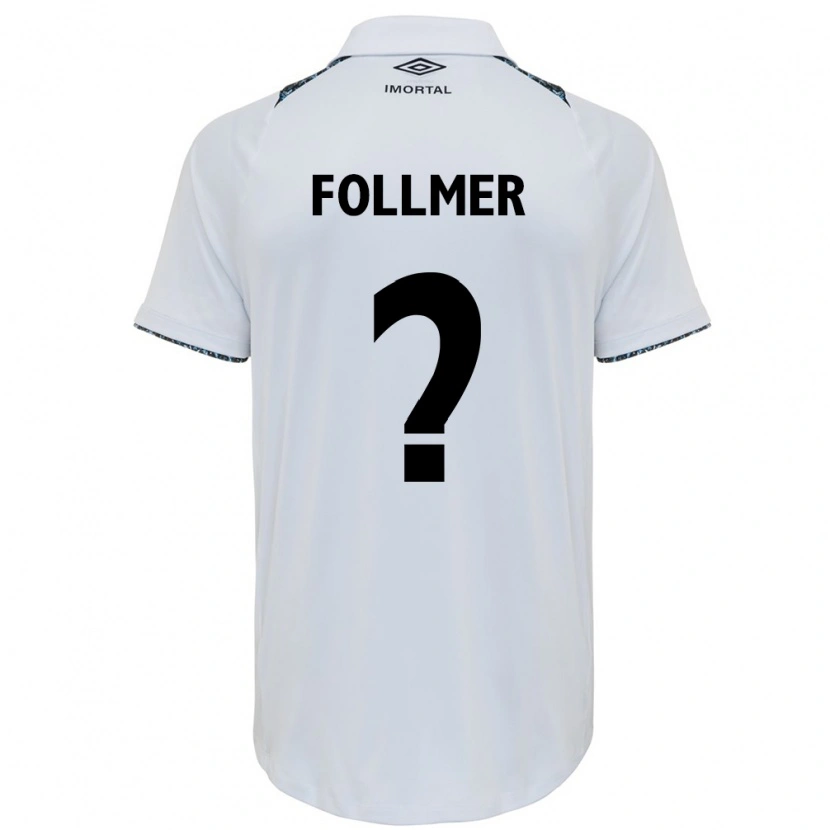 Danxen Kobiety Luan Follmer #0 Niebieski Czarny Biały Wyjazdowa Koszulka 2025/26 Koszulki Klubowe