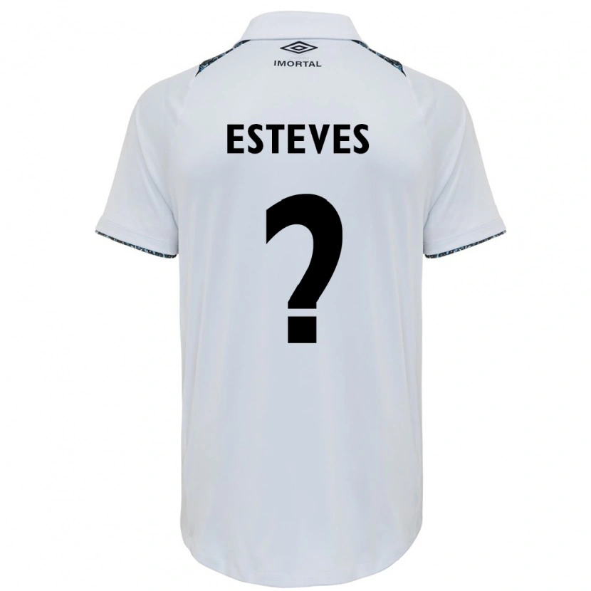 Danxen Kobiety Lucas Esteves #0 Niebieski Czarny Biały Wyjazdowa Koszulka 2025/26 Koszulki Klubowe
