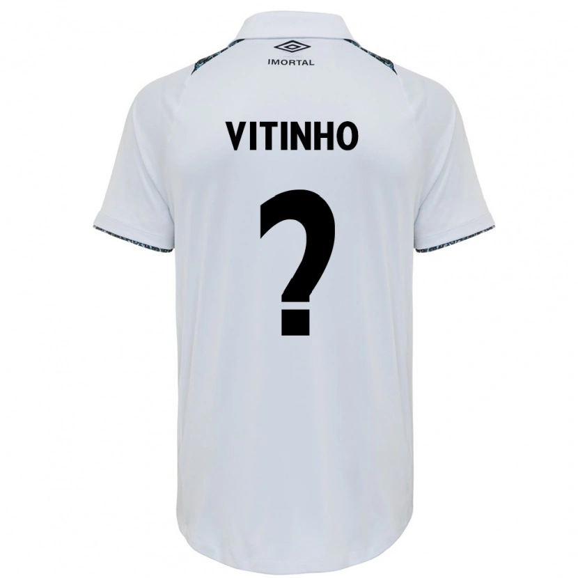 Danxen Kobiety Vitinho #0 Biały Niebieski Wyjazdowa Koszulka 2025/26 Koszulki Klubowe