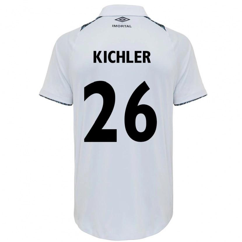 Danxen Kobiety Paola Kichler #26 Niebieski Czarny Biały Wyjazdowa Koszulka 2025/26 Koszulki Klubowe