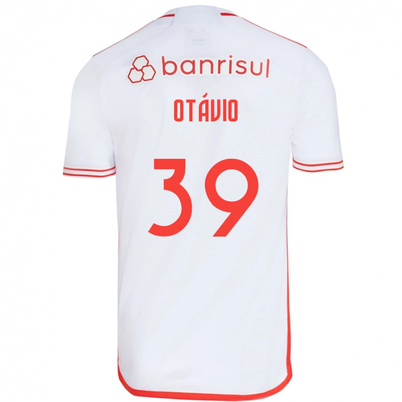 Danxen Kobiety Luis Otávio #39 Czerwony Biały Wyjazdowa Koszulka 2025/26 Koszulki Klubowe