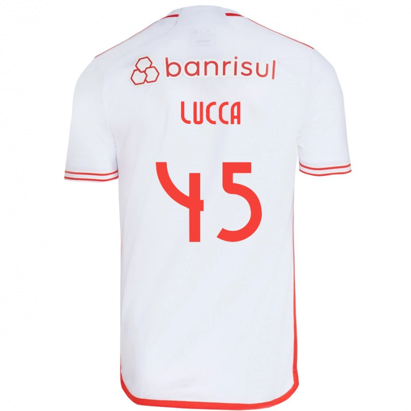 Danxen Kobiety Lucca #45 Czerwony Biały Wyjazdowa Koszulka 2025/26 Koszulki Klubowe