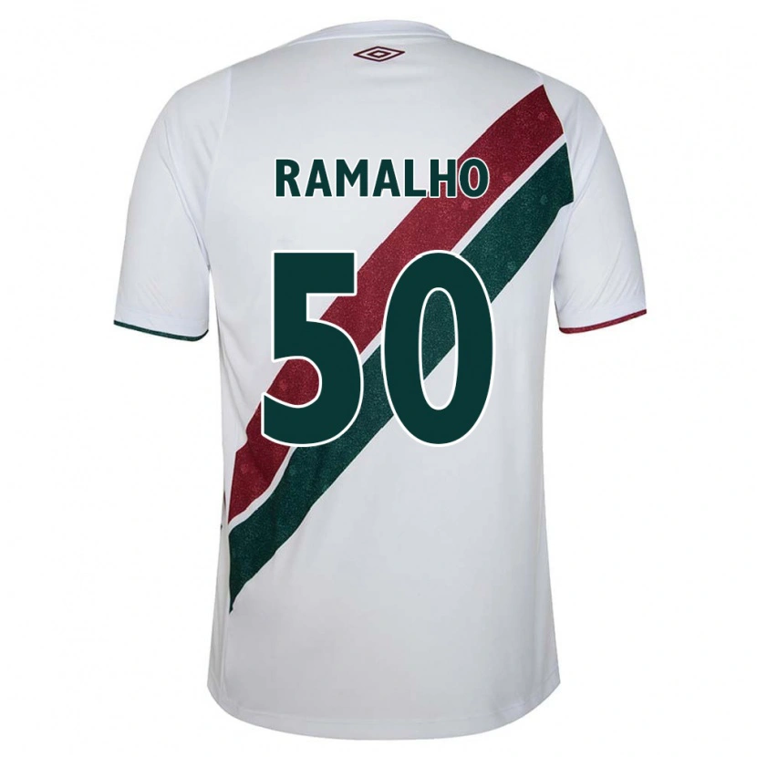 Danxen Kobiety Gustavo Ramalho #50 Zielony Bordowy Biały Wyjazdowa Koszulka 2025/26 Koszulki Klubowe