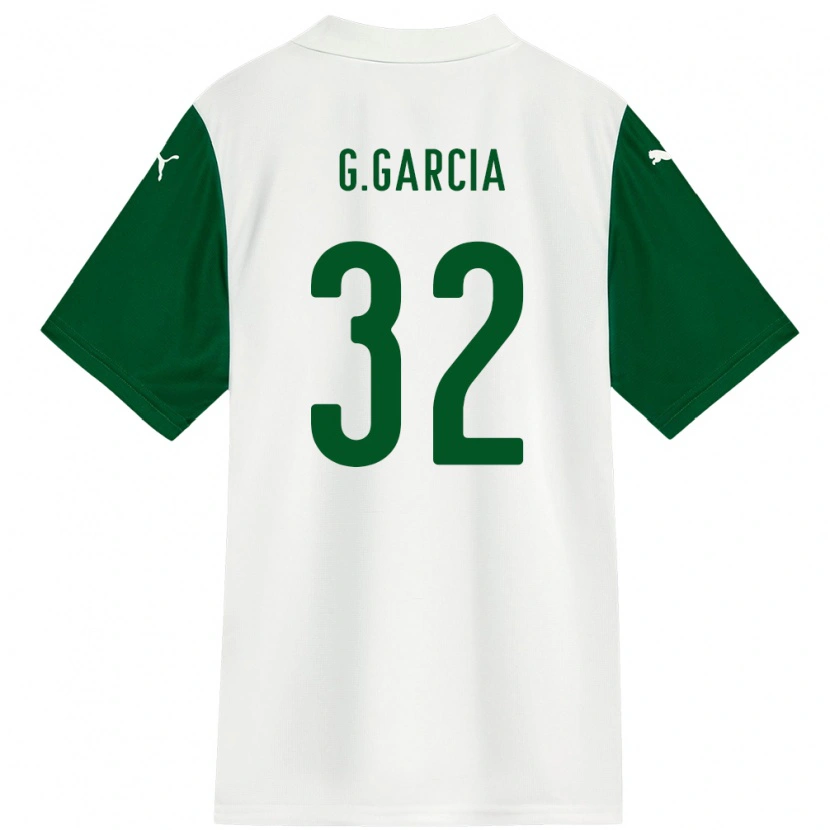 Danxen Kobiety Gustavo Garcia #32 Zielony Biały Wyjazdowa Koszulka 2025/26 Koszulki Klubowe