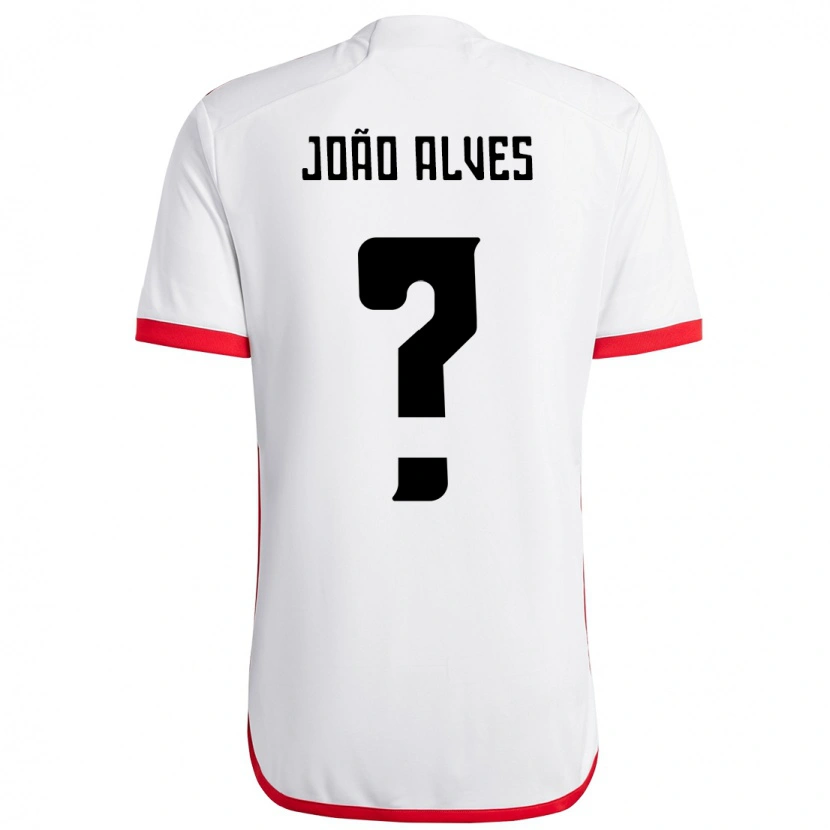 Danxen Kobiety João Alves #0 Czerwony Czarny Wyjazdowa Koszulka 2025/26 Koszulki Klubowe
