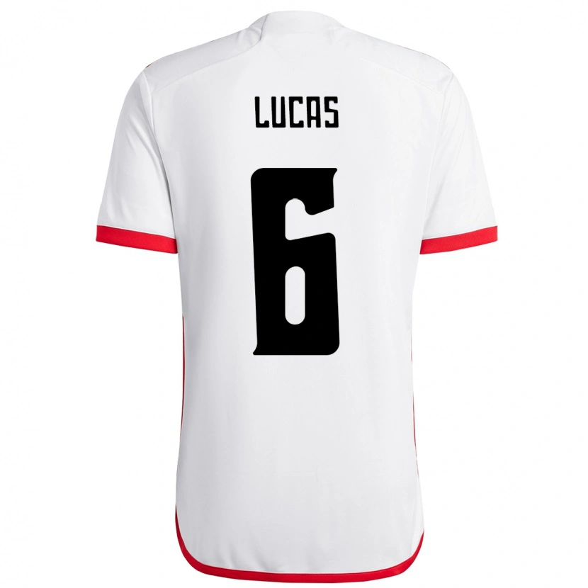 Danxen Kobiety Ayrton Lucas #6 Czerwony Czarny Wyjazdowa Koszulka 2025/26 Koszulki Klubowe