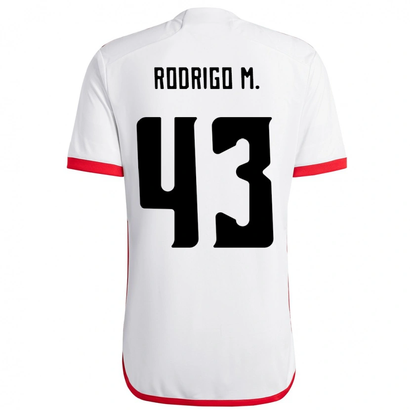 Danxen Kobiety Rodrigo Muniz #43 Czerwony Czarny Wyjazdowa Koszulka 2025/26 Koszulki Klubowe