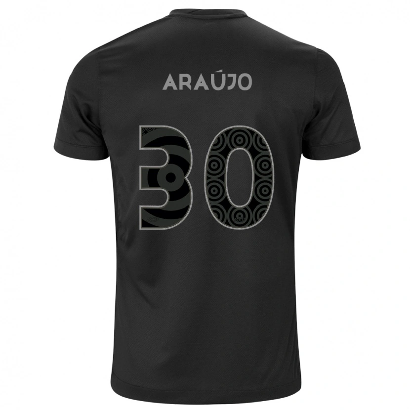 Danxen Kobiety Matheus Araujo #30 Biały Czarny Wyjazdowa Koszulka 2025/26 Koszulki Klubowe