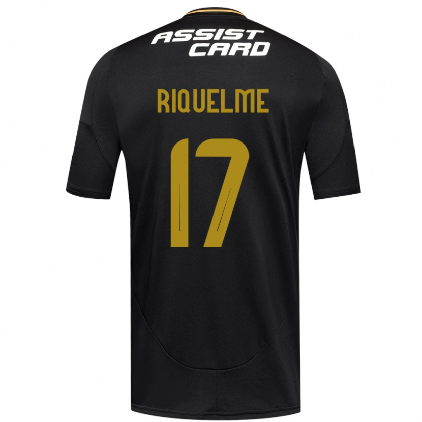 Danxen Kobiety Cristián Riquelme #17 Czarny Biały Żółty Wyjazdowa Koszulka 2025/26 Koszulki Klubowe
