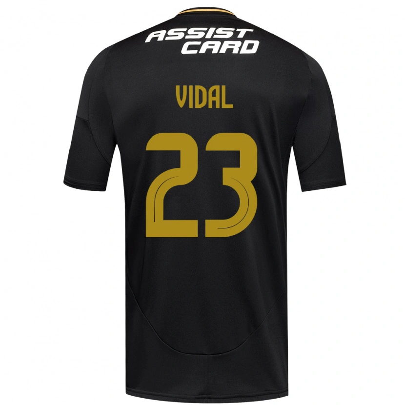 Danxen Kobiety Arturo Vidal #23 Czarny Biały Żółty Wyjazdowa Koszulka 2025/26 Koszulki Klubowe