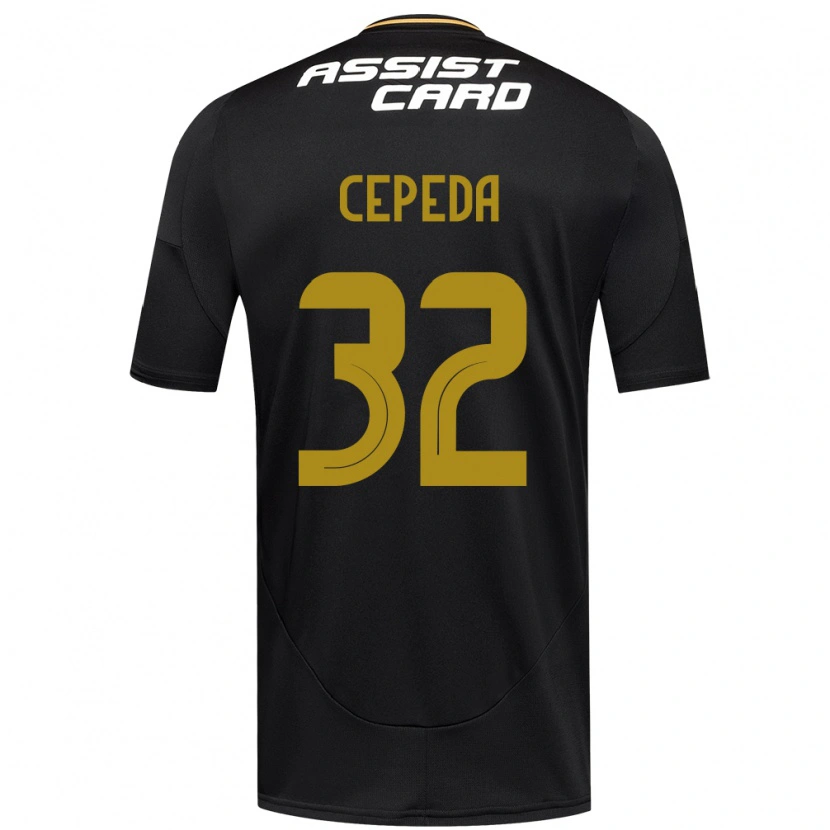 Danxen Kobiety Lucas Cepeda #32 Czarny Biały Żółty Wyjazdowa Koszulka 2025/26 Koszulki Klubowe