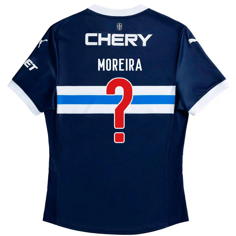 Danxen Kobiety Vicente Moreira #0 Czarny Niebieski Wyjazdowa Koszulka 2025/26 Koszulki Klubowe