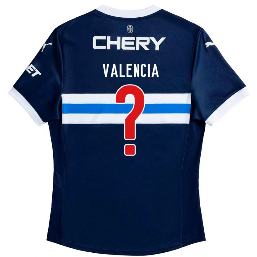 Danxen Kobiety Diego Valencia #0 Czarny Niebieski Wyjazdowa Koszulka 2025/26 Koszulki Klubowe