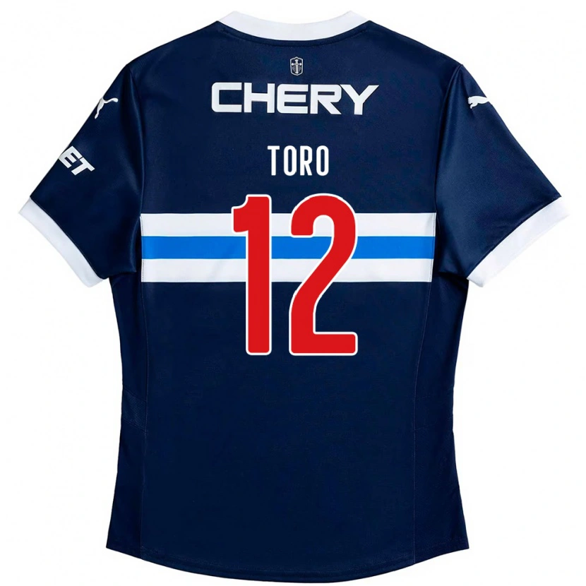 Danxen Kobiety Ian Toro #12 Czarny Niebieski Wyjazdowa Koszulka 2025/26 Koszulki Klubowe