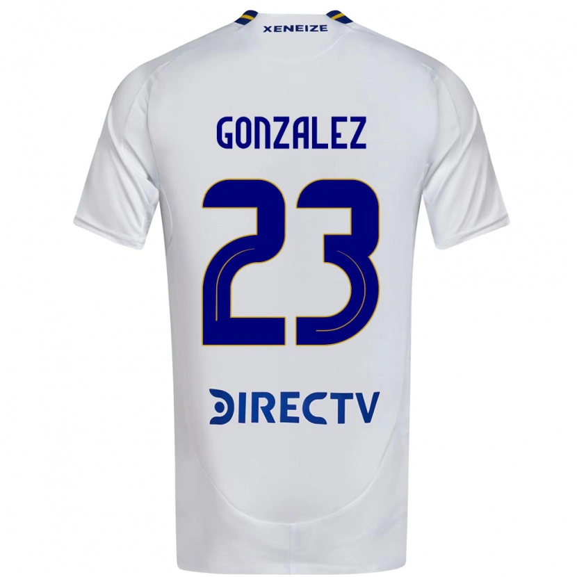 Danxen Kobiety Diego Gonzalez #23 Królewski Niebieski Żółty Wyjazdowa Koszulka 2025/26 Koszulki Klubowe