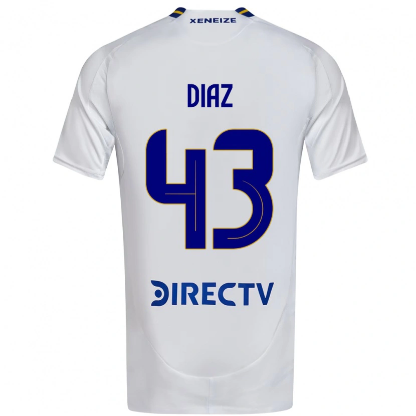 Danxen Kobiety Tomas Diaz #43 Królewski Niebieski Żółty Wyjazdowa Koszulka 2025/26 Koszulki Klubowe