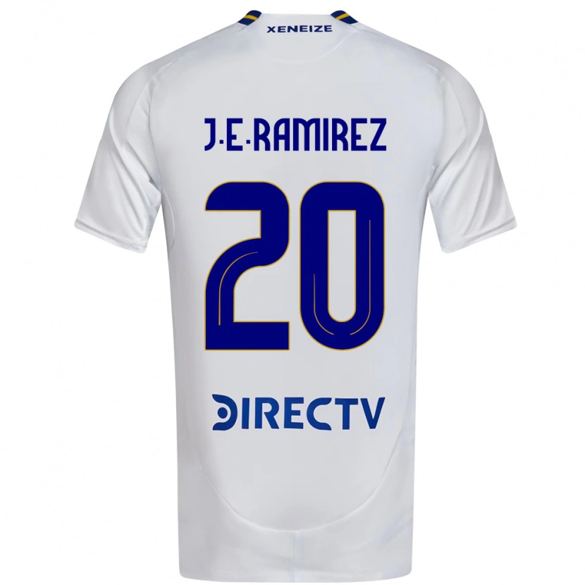 Danxen Kobiety Juan Edgardo Ramirez #20 Królewski Niebieski Żółty Wyjazdowa Koszulka 2025/26 Koszulki Klubowe