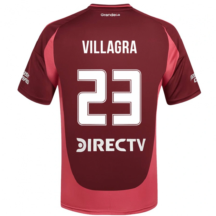 Danxen Kobiety Rodrigo Villagra #23 Biały Czerwony Wyjazdowa Koszulka 2025/26 Koszulki Klubowe