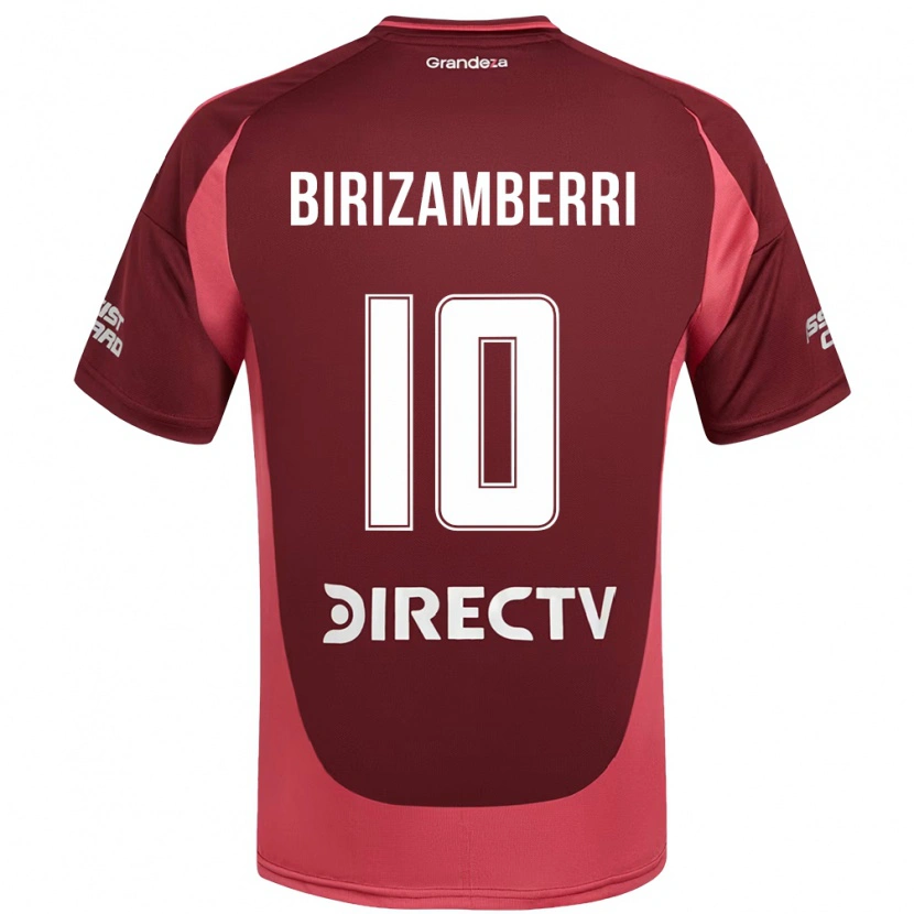 Danxen Kobiety María Carolina Birizamberri Rivero #10 Burgundzki Magenta Wyjazdowa Koszulka 2025/26 Koszulki Klubowe
