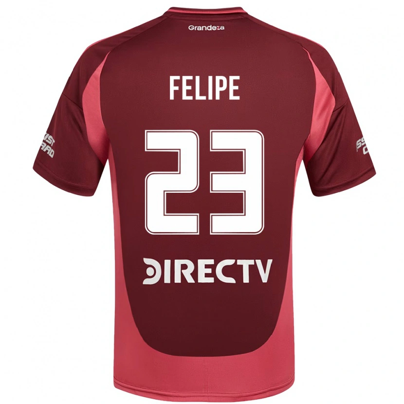 Danxen Kobiety Laura Felipe #23 Burgundzki Magenta Wyjazdowa Koszulka 2025/26 Koszulki Klubowe