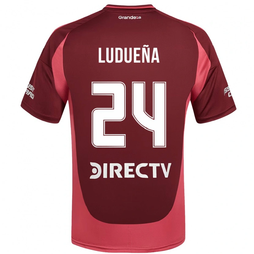 Danxen Kobiety Belén Ludueña #24 Burgundzki Magenta Wyjazdowa Koszulka 2025/26 Koszulki Klubowe