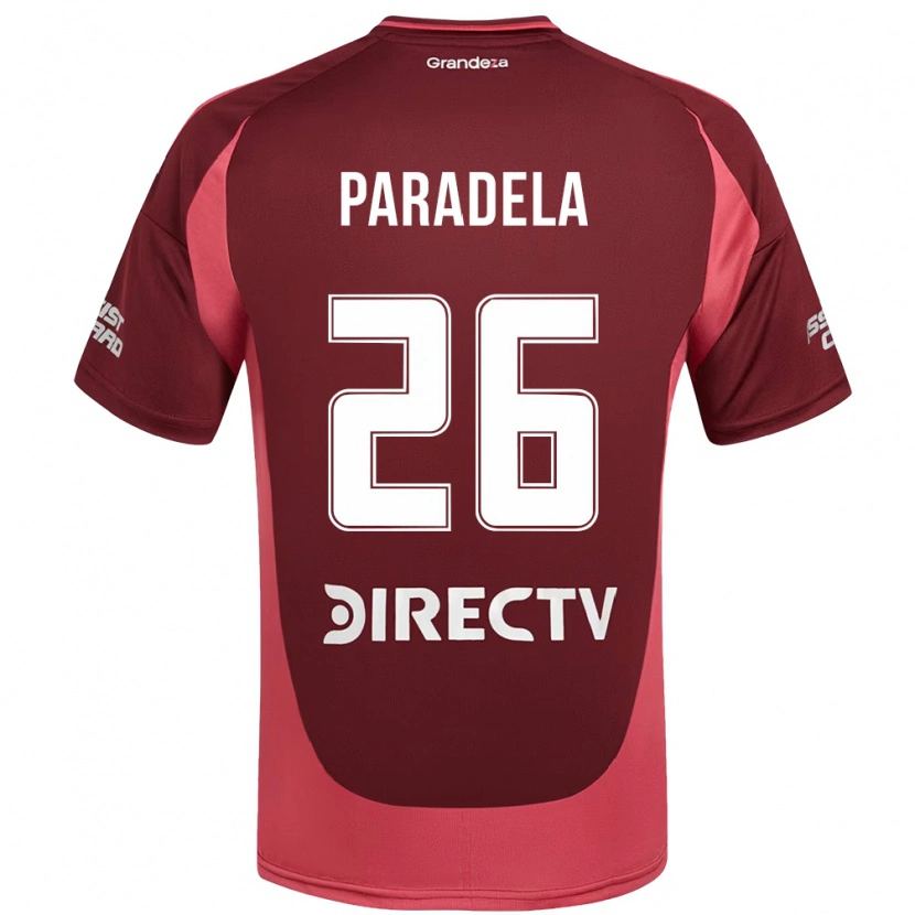 Danxen Kobiety Jose Paradela #26 Biały Czerwony Wyjazdowa Koszulka 2025/26 Koszulki Klubowe