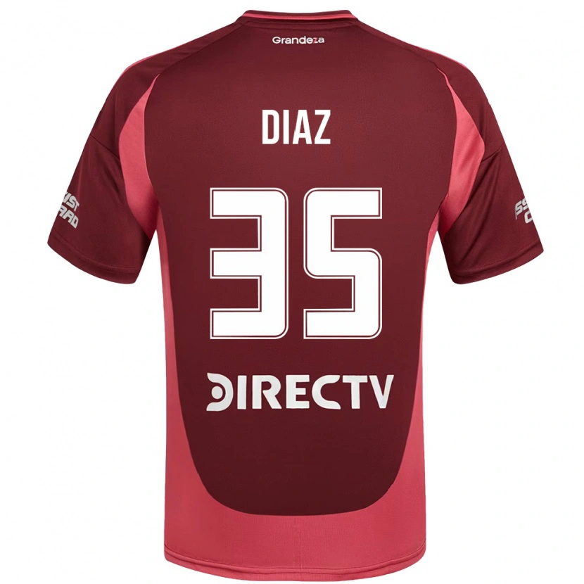 Danxen Kobiety Leonardo Diaz #35 Biały Czerwony Wyjazdowa Koszulka 2025/26 Koszulki Klubowe