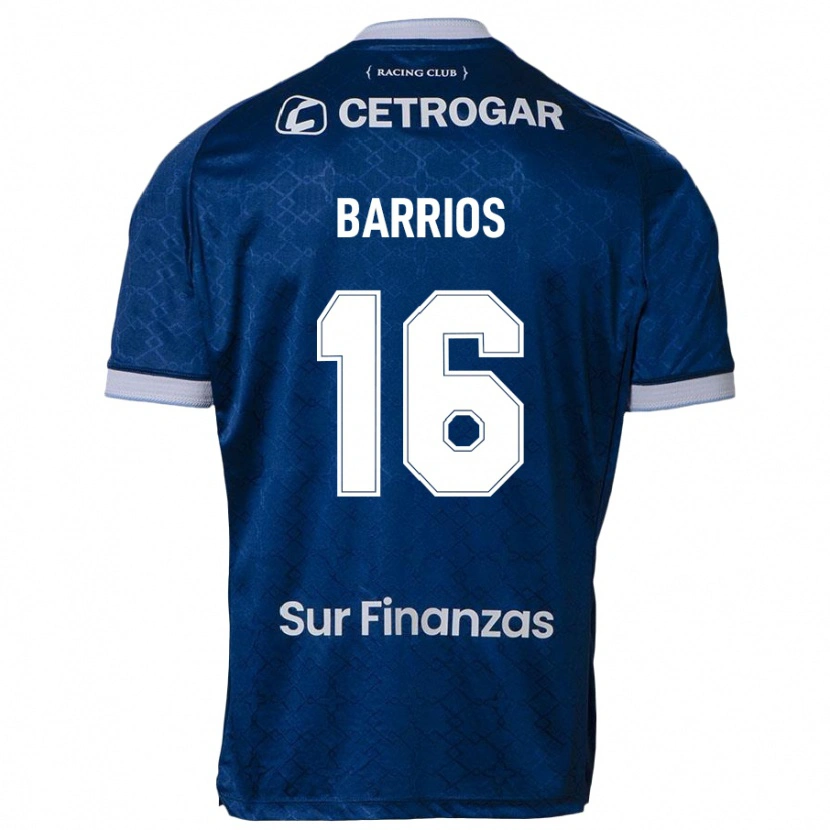 Danxen Kobiety Martín Barrios #16 Ciemnoniebieski Wyjazdowa Koszulka 2025/26 Koszulki Klubowe