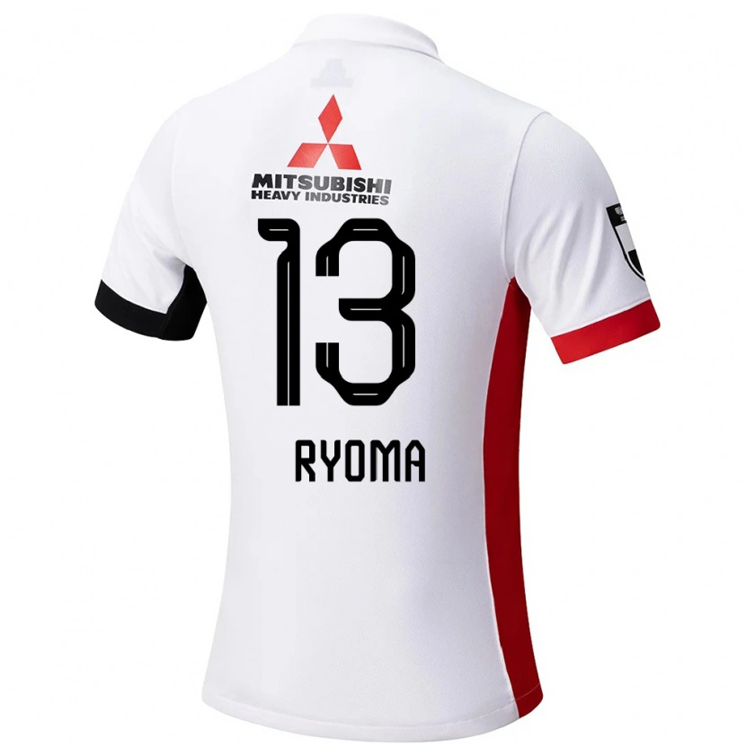Danxen Kobiety Ryoma Watanabe #13 Czerwony Biały Wyjazdowa Koszulka 2025/26 Koszulki Klubowe
