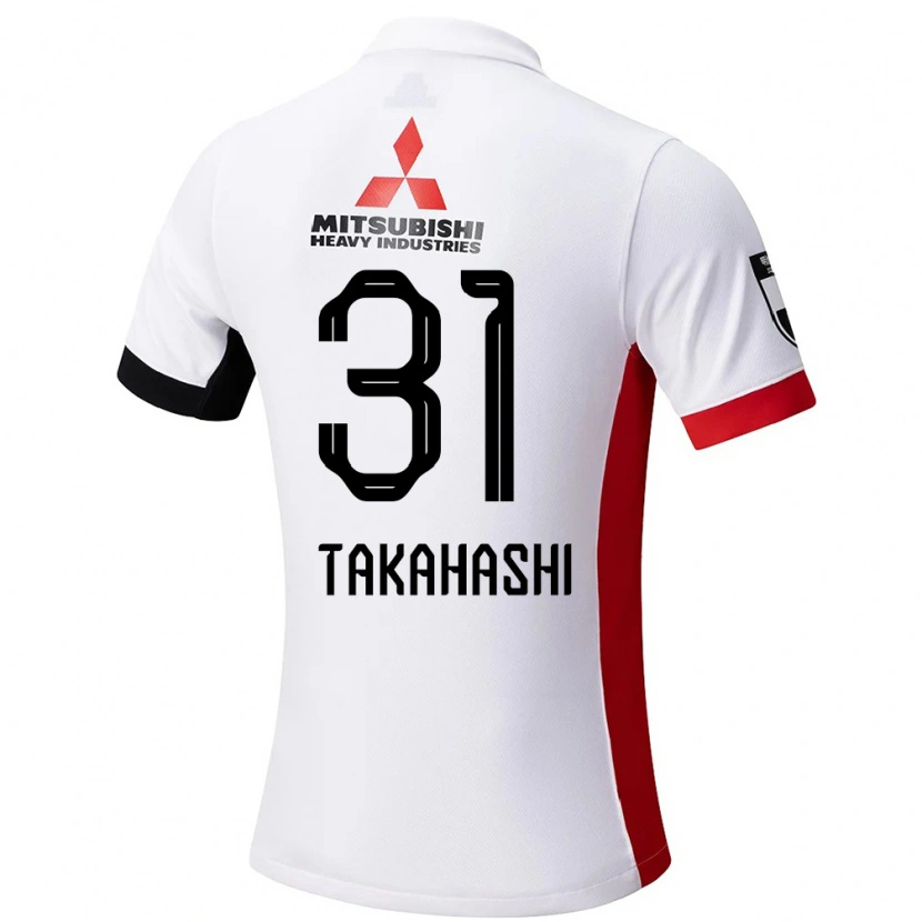 Danxen Kobiety Atsuro Takahashi #31 Biały Czarny Wyjazdowa Koszulka 2025/26 Koszulki Klubowe