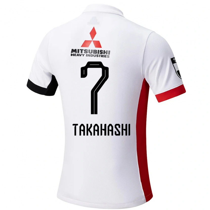 Danxen Kobiety Hana Takahashi #7 Czerwony Biały Wyjazdowa Koszulka 2025/26 Koszulki Klubowe