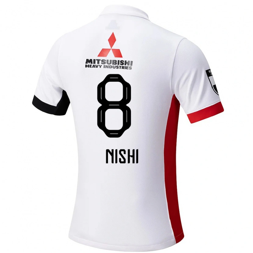Danxen Kobiety Daigo Nishi #8 Czerwony Biały Wyjazdowa Koszulka 2025/26 Koszulki Klubowe