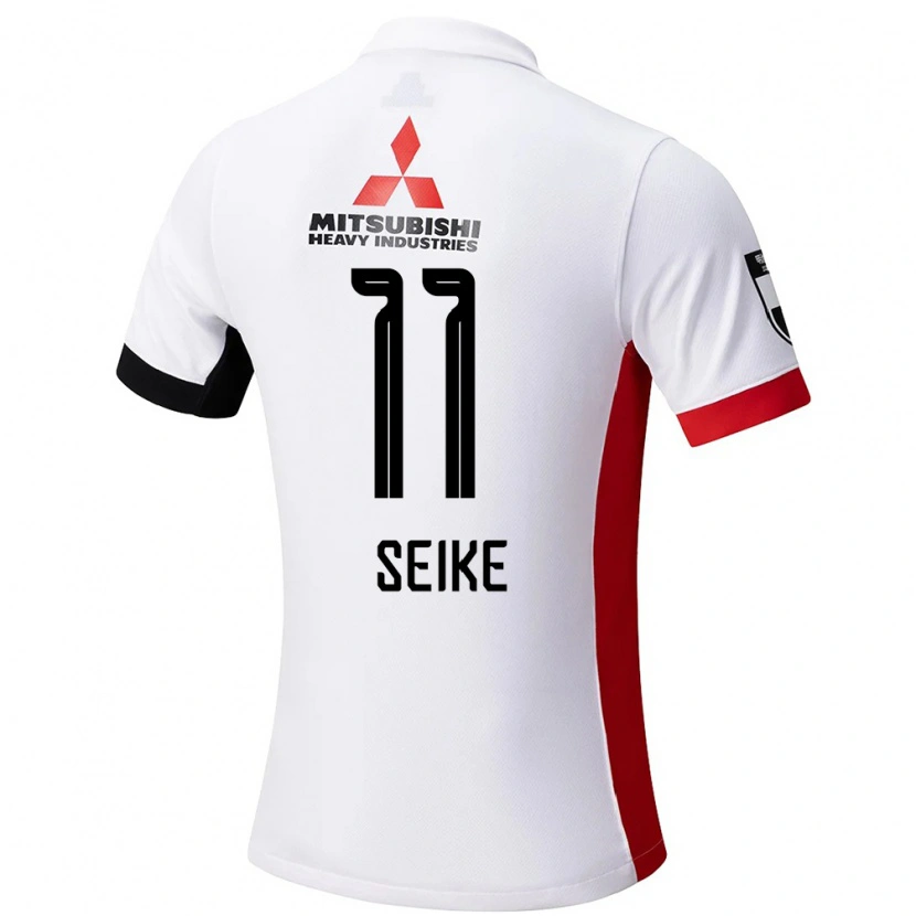 Danxen Kobiety Kiko Seike #11 Czerwony Biały Wyjazdowa Koszulka 2025/26 Koszulki Klubowe