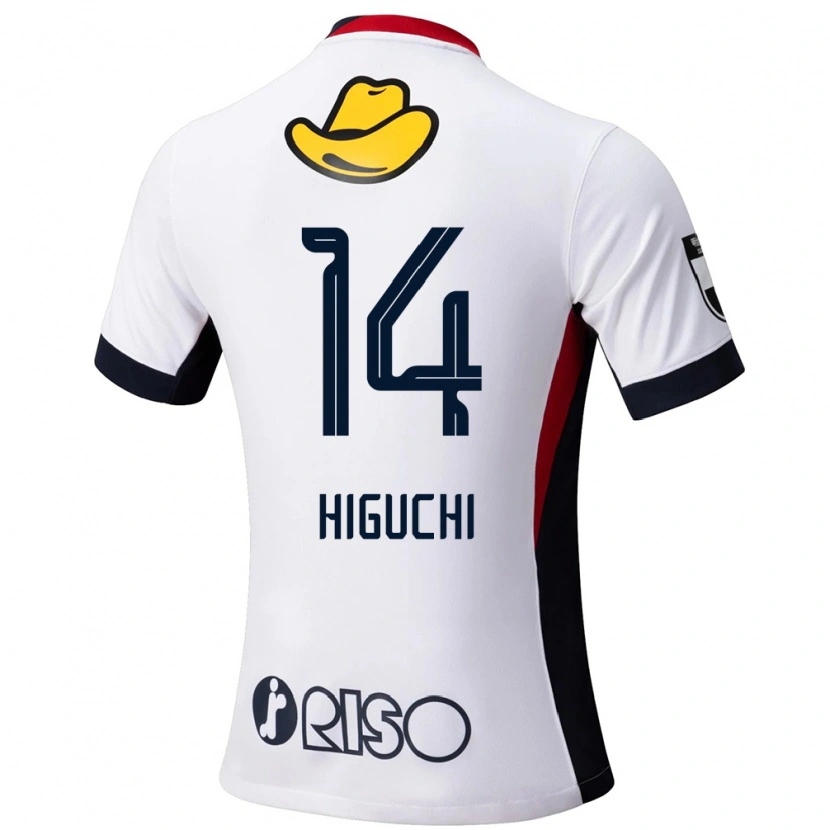 Danxen Kobiety Yuta Higuchi #14 Czerwony Czarny Wyjazdowa Koszulka 2025/26 Koszulki Klubowe