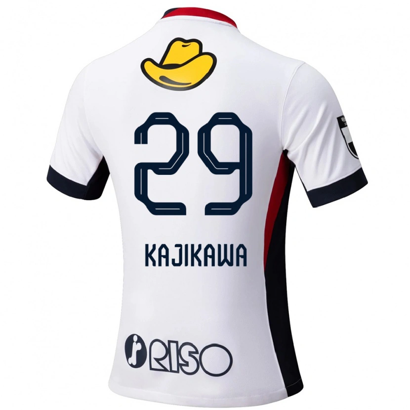Danxen Kobiety Yuji Kajikawa #29 Czerwony Czarny Wyjazdowa Koszulka 2025/26 Koszulki Klubowe