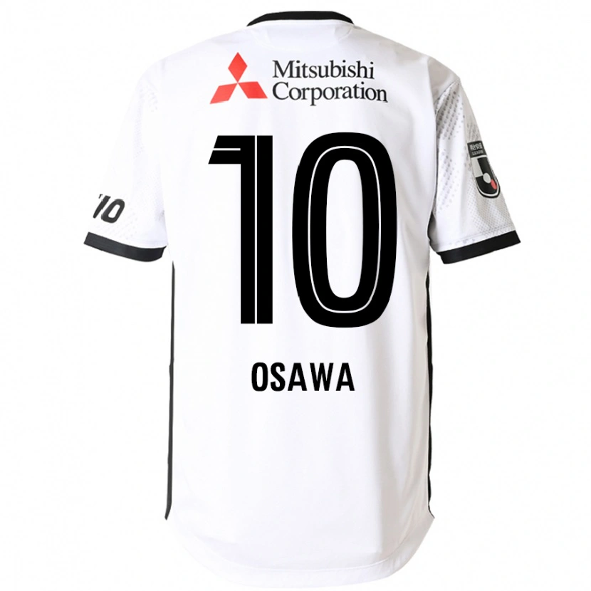Danxen Kobiety Shuzo Osawa #10 Biały Czarny Wyjazdowa Koszulka 2025/26 Koszulki Klubowe