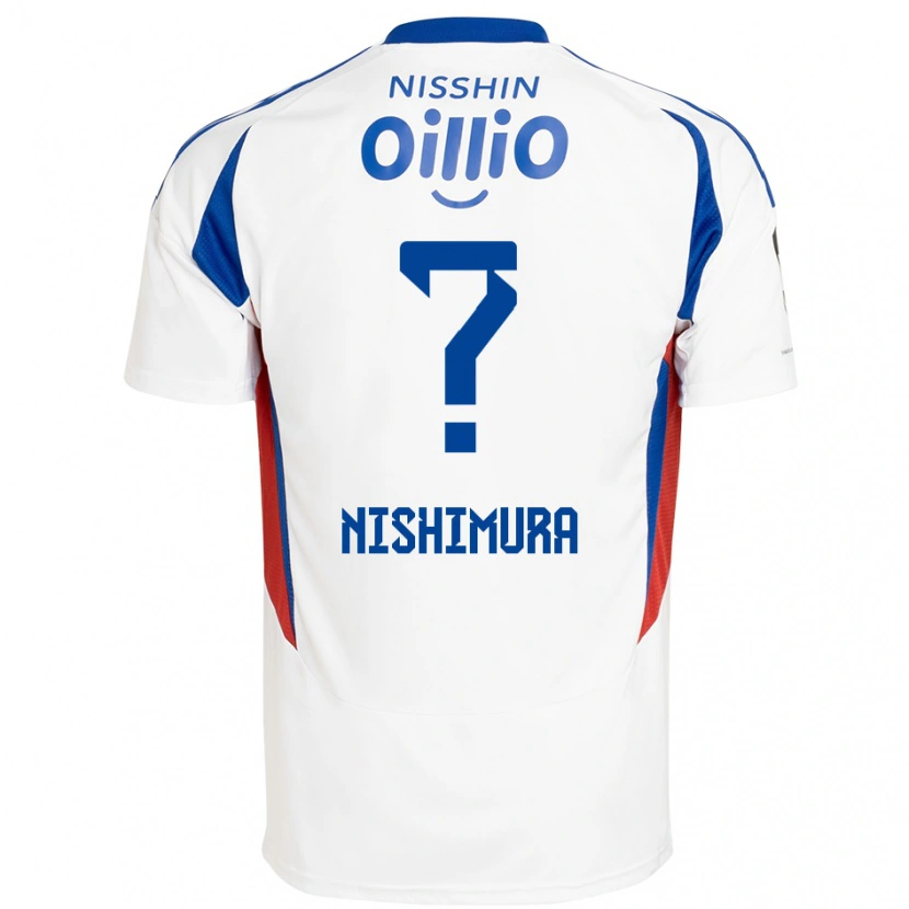 Danxen Kobiety Takuma Nishimura #0 Królewski Niebieski Biały Wyjazdowa Koszulka 2025/26 Koszulki Klubowe