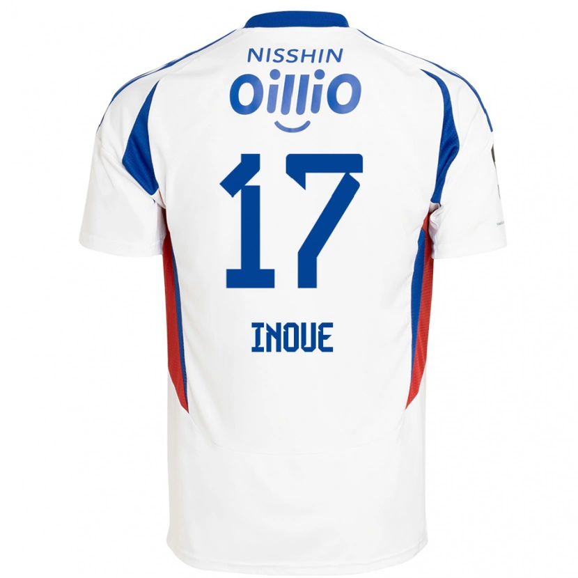 Danxen Kobiety Kenta Inoue #17 Królewski Niebieski Biały Wyjazdowa Koszulka 2025/26 Koszulki Klubowe
