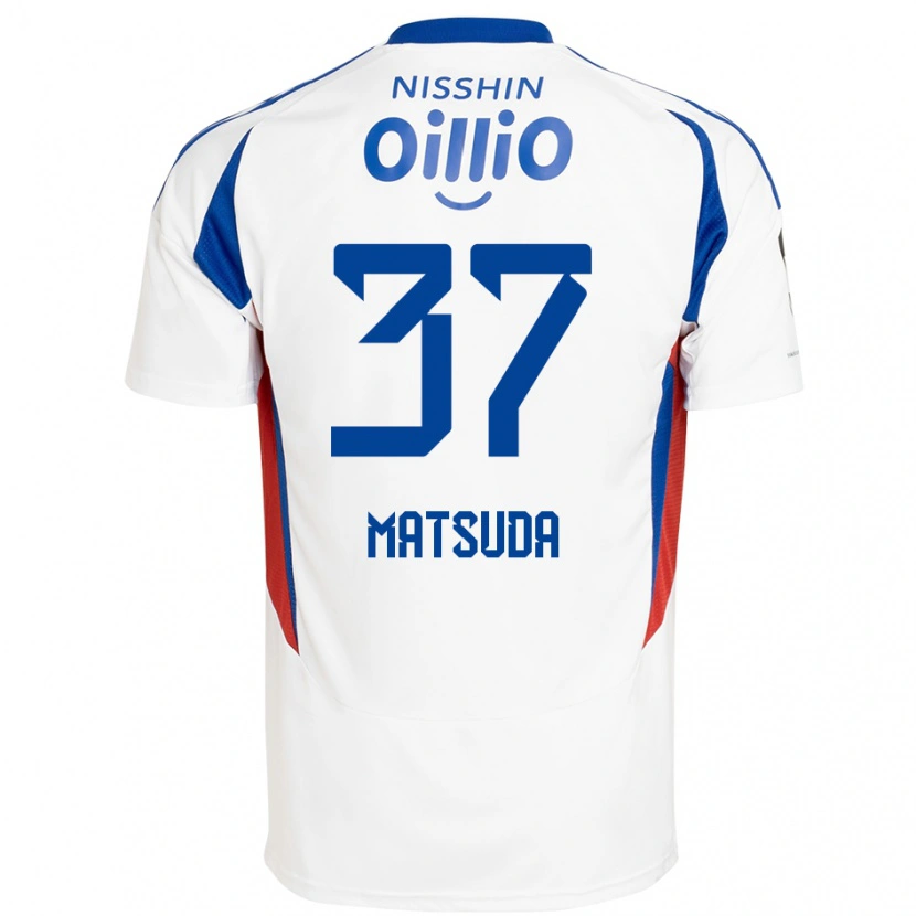Danxen Kobiety Eitaro Matsuda #37 Królewski Niebieski Biały Wyjazdowa Koszulka 2025/26 Koszulki Klubowe
