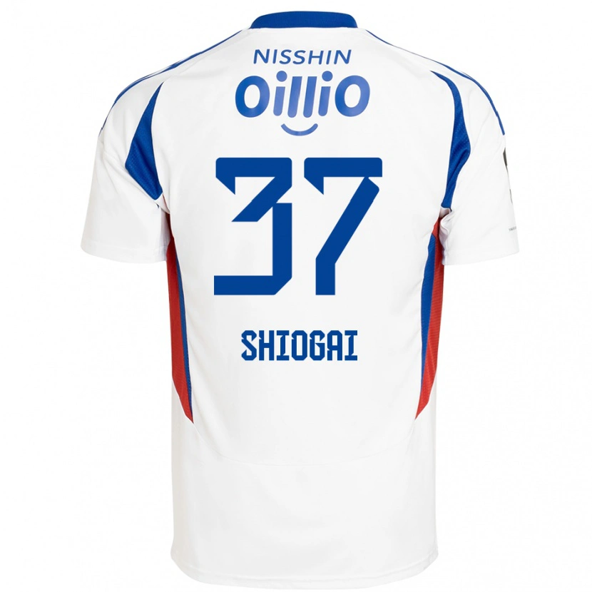 Danxen Kobiety Kento Shiogai #37 Królewski Niebieski Biały Wyjazdowa Koszulka 2025/26 Koszulki Klubowe